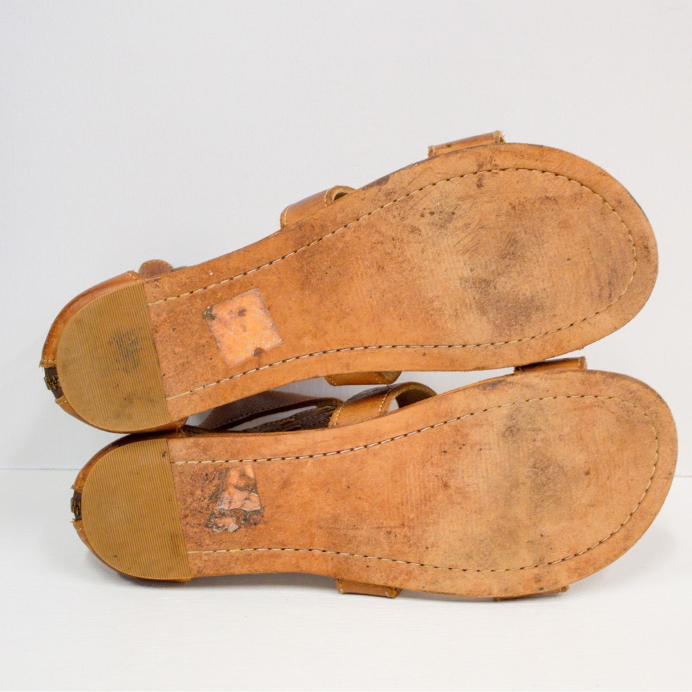 Bed Stu Artemis Leather Sandals in Tan Rustic Size 10 - Picture 8 of 12